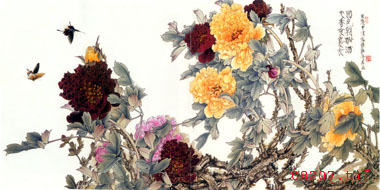 牡丹刺绣图案  球友会官方入口图案  手工刺绣题材