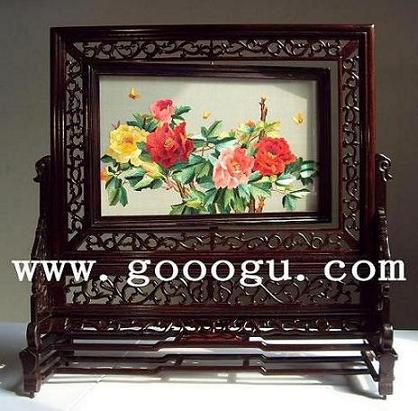 苏州双面绣 双面绣台屏