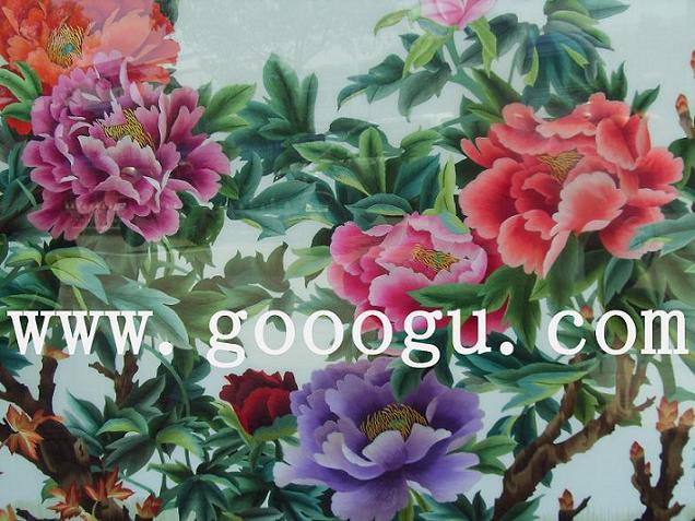 球友会官方入口单面绣 苏州刺绣牡丹 大型荣华富贵牡丹壁挂