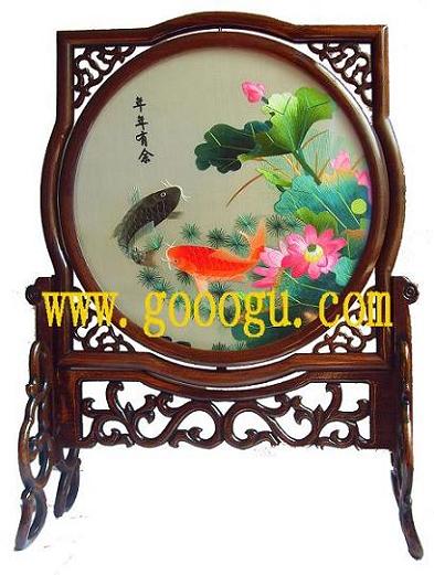 年年有余双面绣，中国球友会官方入口双面绣