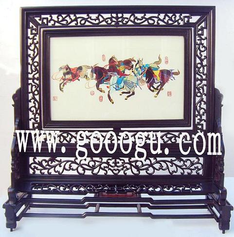 骏马图球友会官方入口,苏州刺绣精品,手工刺绣工艺品