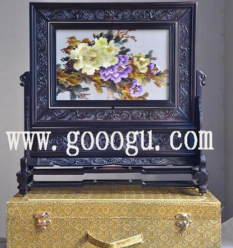 彩色牡丹双面绣，苏州球友会官方入口