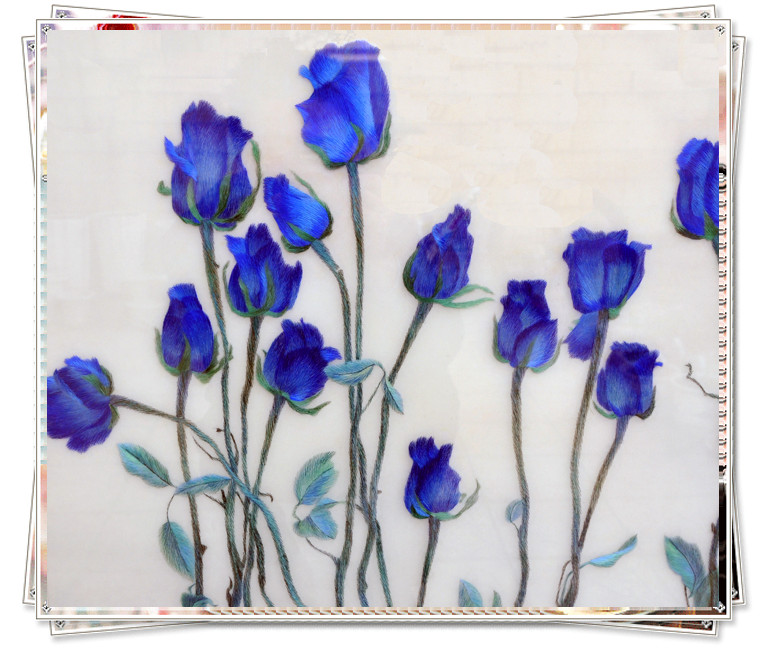 蓝色妖姬精品画