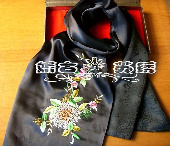 球友会官方入口/刺绣/手工刺绣/刺绣丝巾