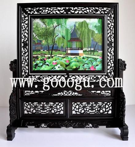 球友会官方入口，园林， 双面绣 ，工艺品